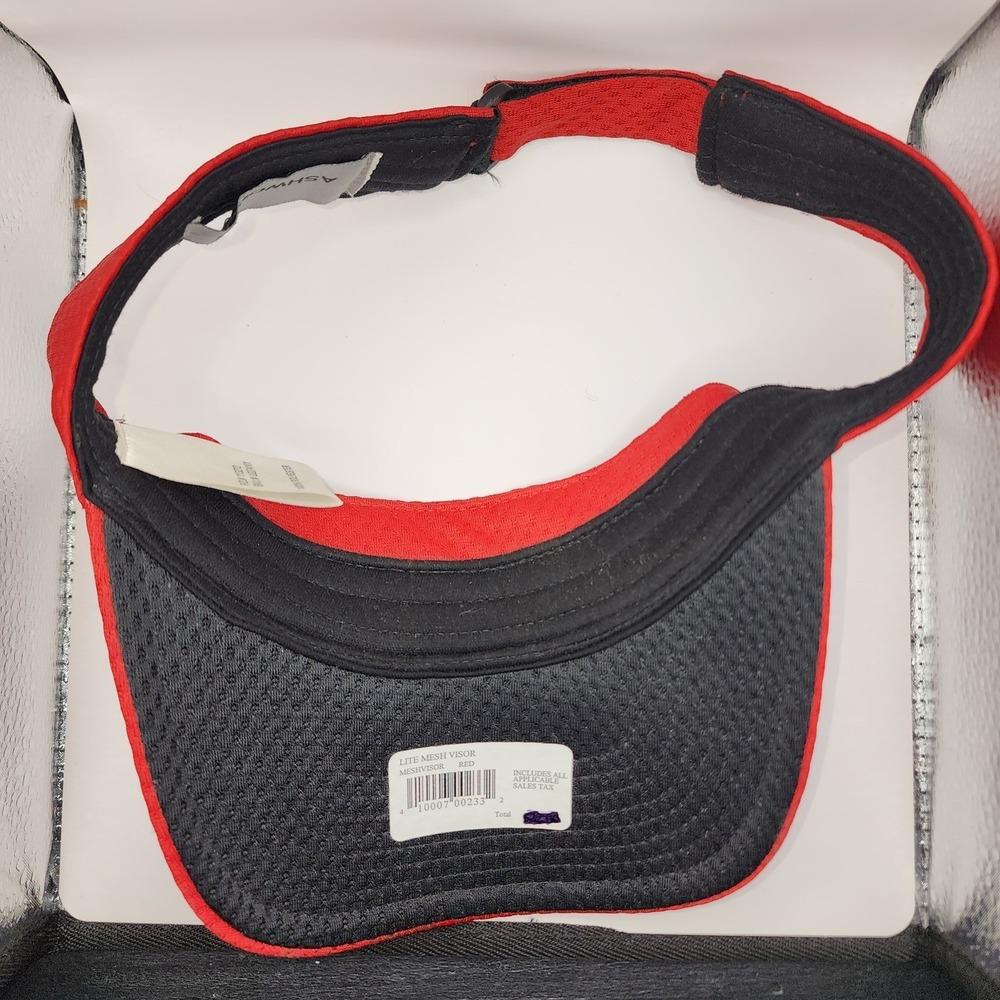 New Ashworth 2009 US‎ Open Bethpage Black Lite Mesh Golf Hat Visor Red Mens OSFA - Picture 6 of 9